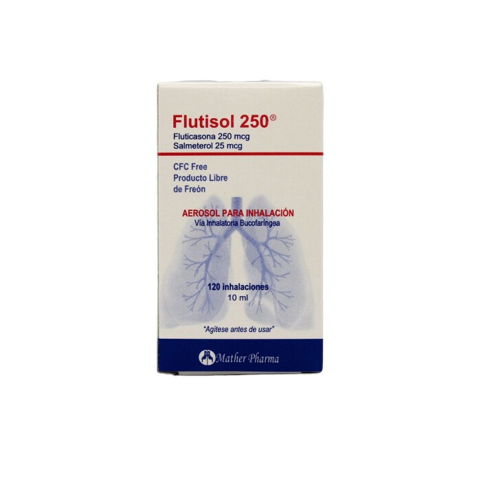 FLUTISOL 250 / 25 SPRAY FR. X 120 DOSIS única