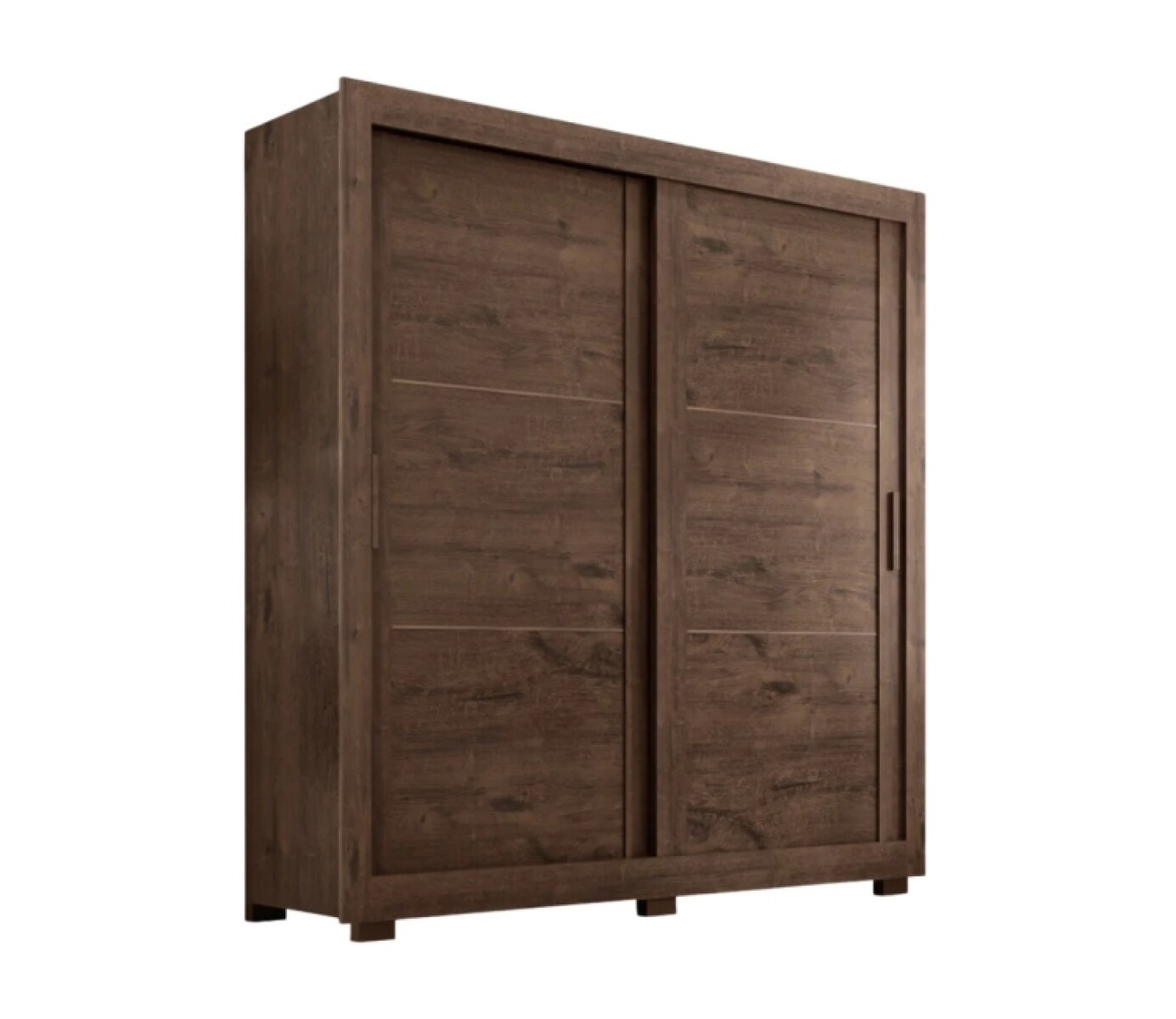 Ropero 2 Puertas Correr Titanium-jacaranda 