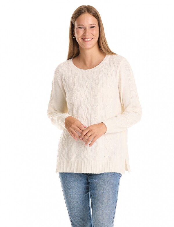 Buzo Soft Trenzas CRUDO