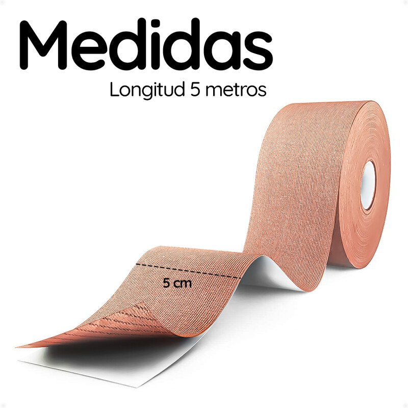 Cinta Kinesiológica Vendaje para Recuperación y Fisioterapia de 5 Metros x 5 Metros Cinta Kinesiológica Vendaje para Recuperación y Fisioterapia de 5 Metros x 5 Metros