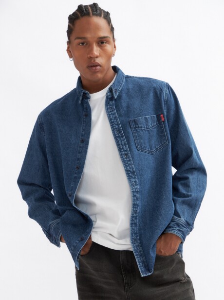 CAMISA VIALONGA AZUL OSCURO