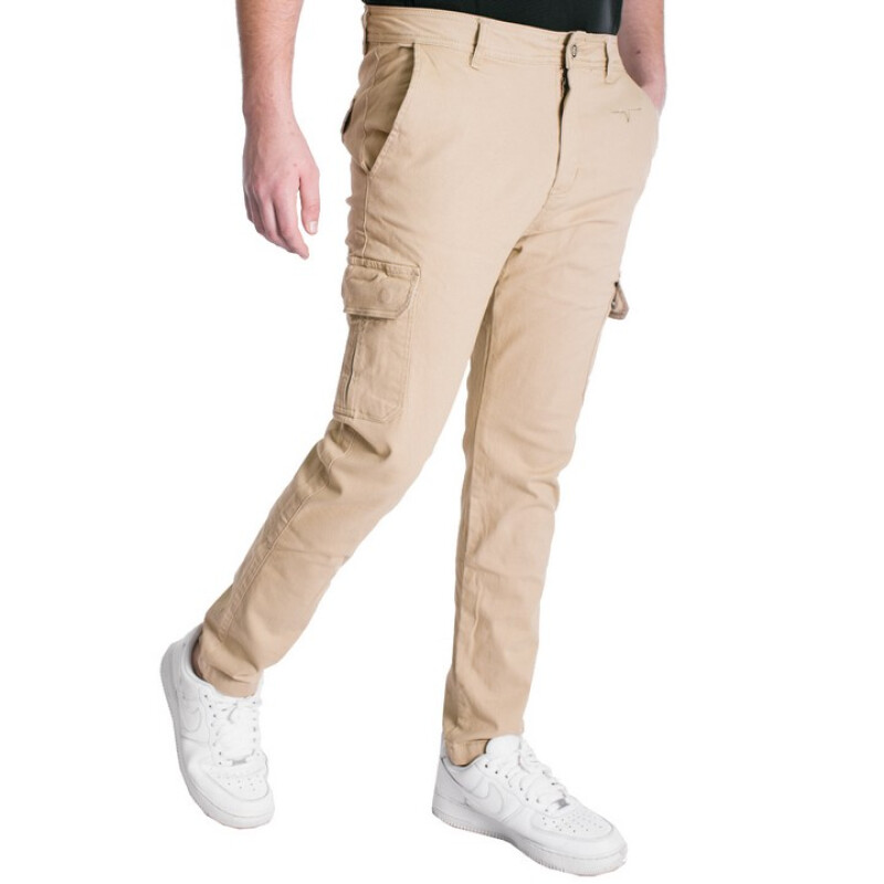 Pantalón Muvem Cargo de Hombre - FP21001 Beige