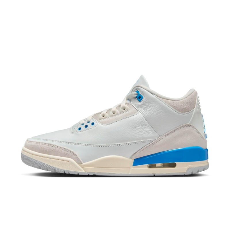Championes Air Jordan 3 Retro de Hombre Blanco
