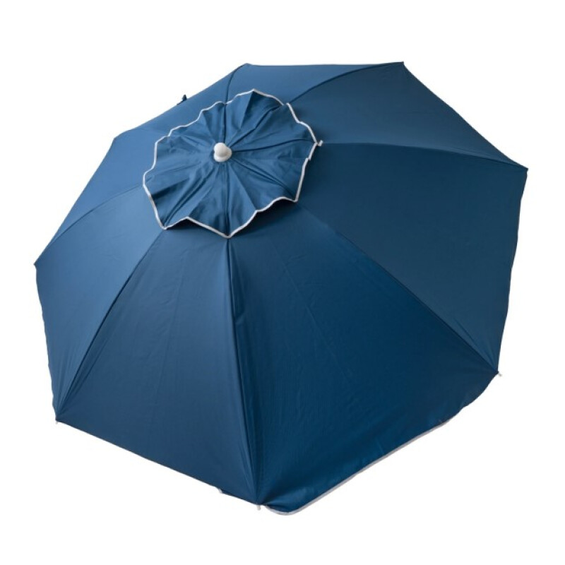 Sombrilla de Playa ALUMINIO con ROSCA 2.2mts UV50 Azul Sombrilla de Playa ALUMINIO con ROSCA 2.2mts UV50 Azul