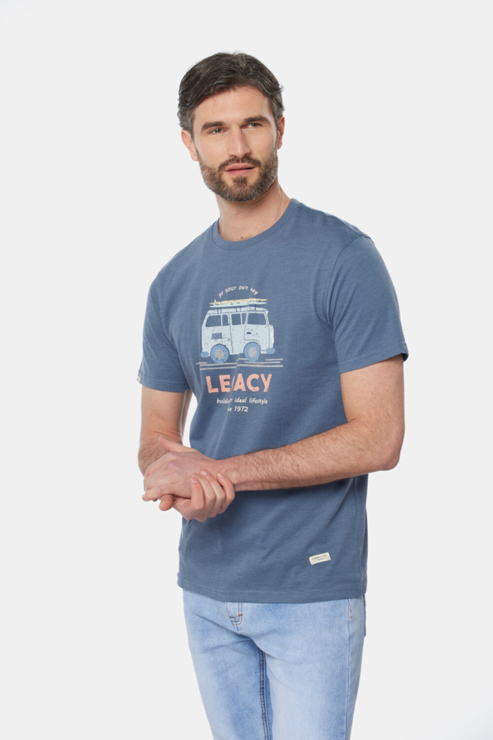 REMERA ESTAMPADA Azul