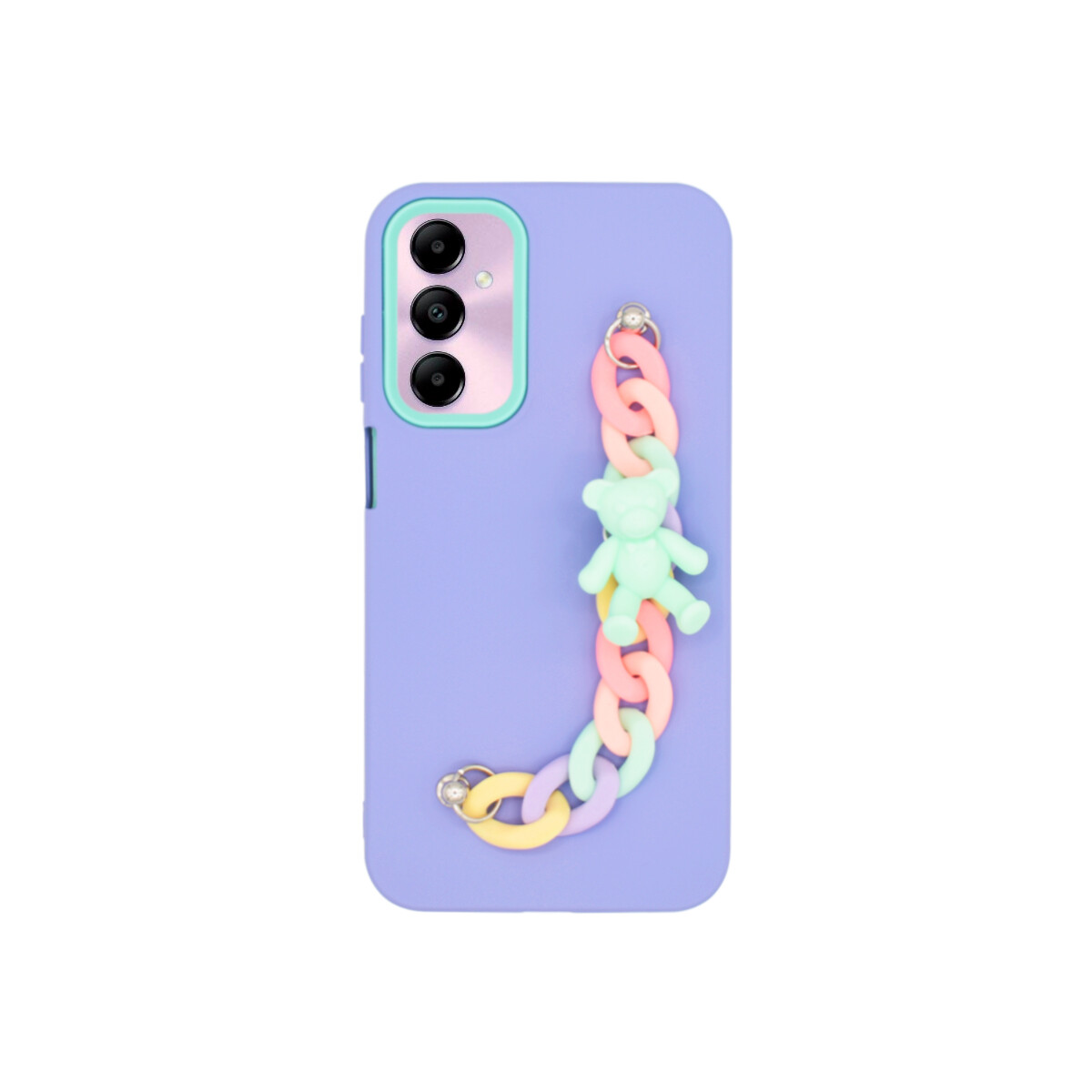 Protector para Samsung Galaxy A05s violeta correa multicolor 