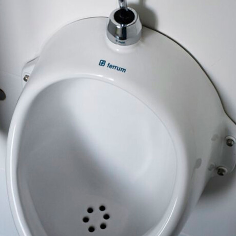 MINGITORIO OVAL DE LOZA SANITARIA LINEA OSIRIS COLOR BLANCO BLANCO