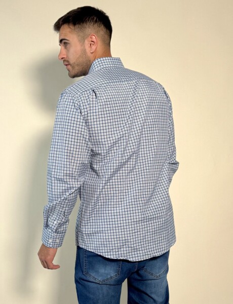 Camisa a cuadros Baco Azul