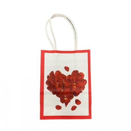 Bolsa con Asa N°1 15x11x6 Corazón Rojo
