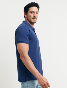 520752 REMERA HARRINGTON LABEL Azul