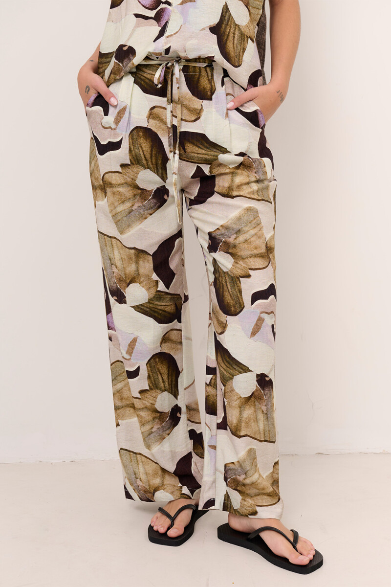 PANTALON PETALOS BEIGE