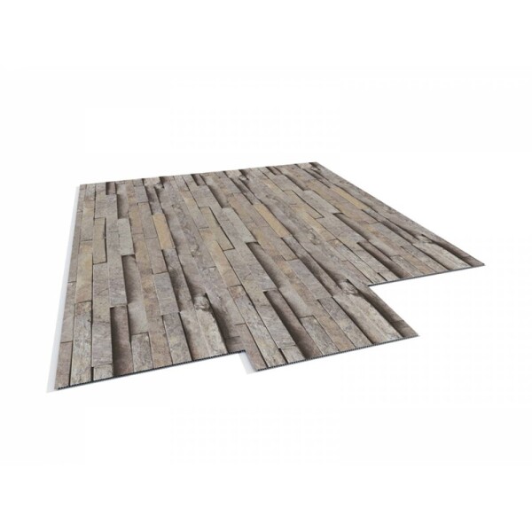 KIT PARED PVC MODELO GRISA 4,90 M2 Kit Pared Pvc Modelo Grisa 4,90 M2