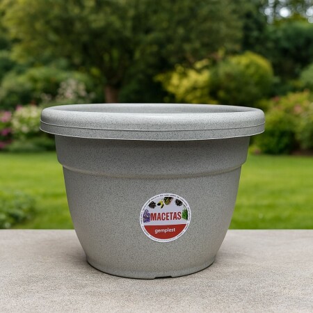 MACETA 25CM GRIS MACETA 25CM GRIS