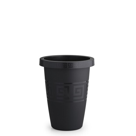 MACETA GRIEGA "PLASMONT" REDONDA 14,5 LT NEGRO