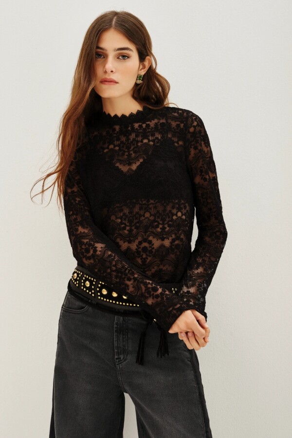 Camisa Adele Negro