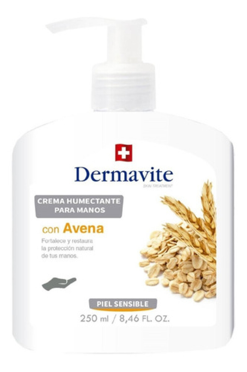 Dermavite Crema de Manos Avena 250ml – Suavidad y Protección