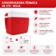 Conservadora térmica 34 lts ROJO