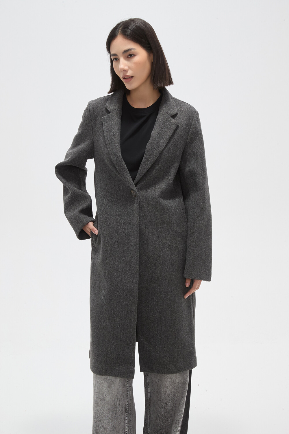 Tapado Weyral Gris Melange Oscuro