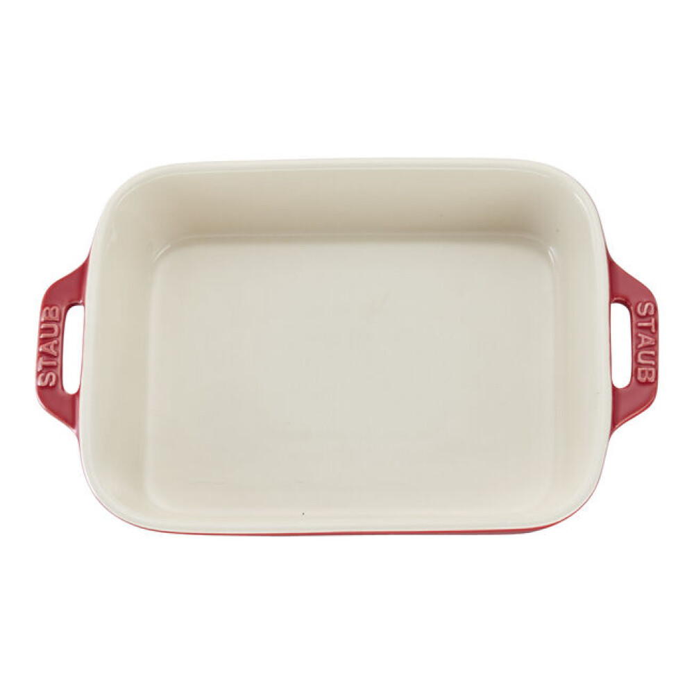 STAUB FUENTE HORNO MED 20 X 16 CM RECT CHERRY CERAM STAUB FUENTE HORNO MED 20 X 16 CM RECT CHERRY CERAM