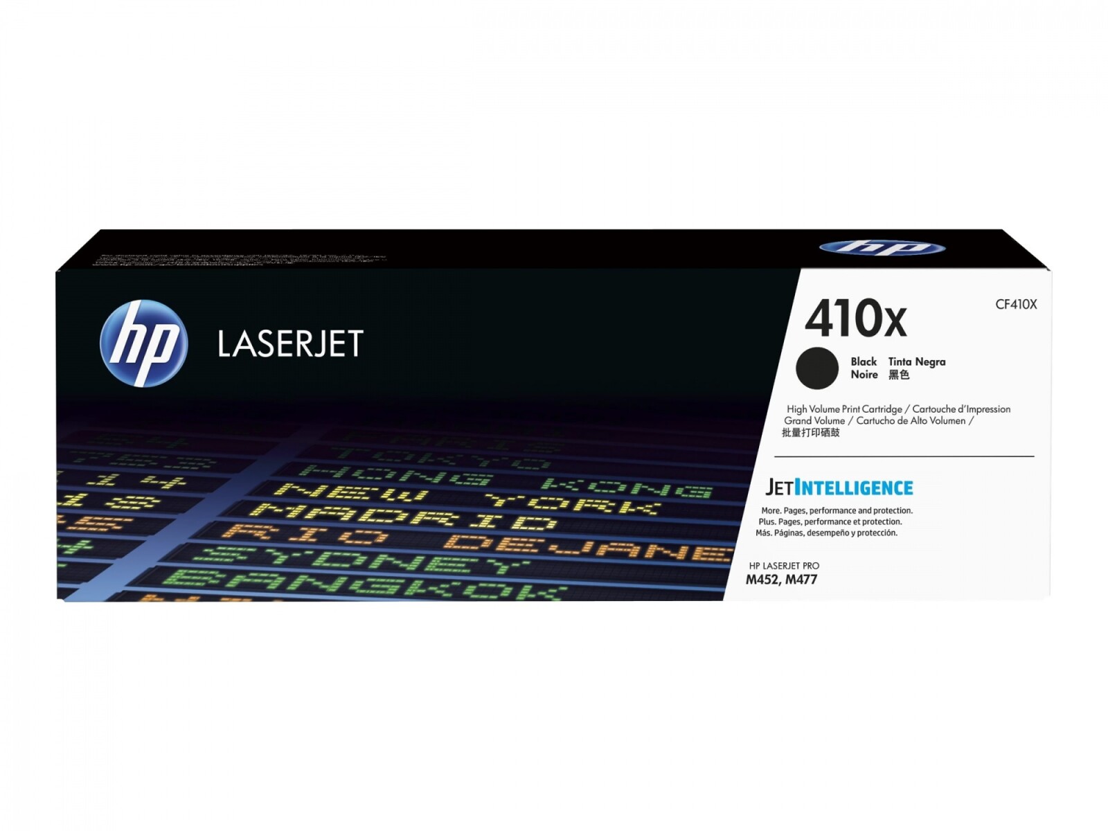 HP 410X - Alto rendimiento - negro - original - LaserJet - cartucho de tóner (CF410X) - para Color LaserJet Pro M452, MFP M377, 