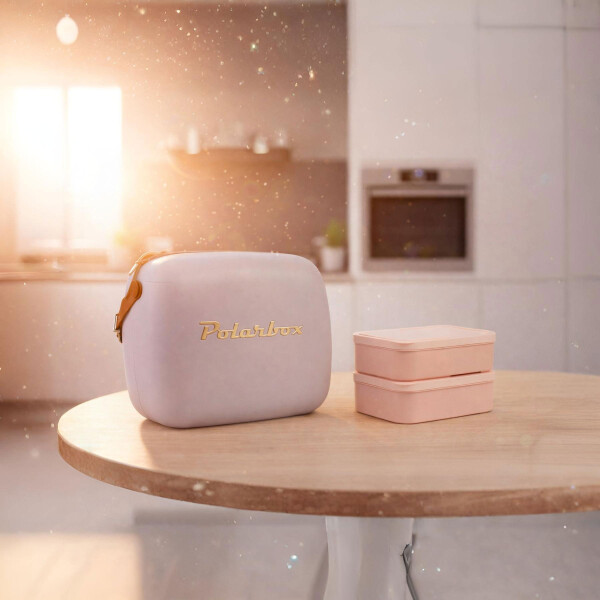 Conservadora Lunchera Térmica Pop 6L Polarbox Con 2 Tuppers Color Blanco