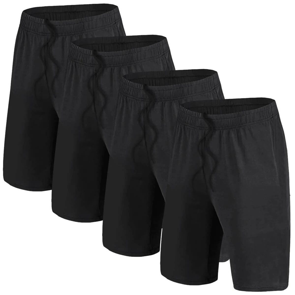 Short Deportivo Set X 4 Unidades Para Entrenamiento - Negro 