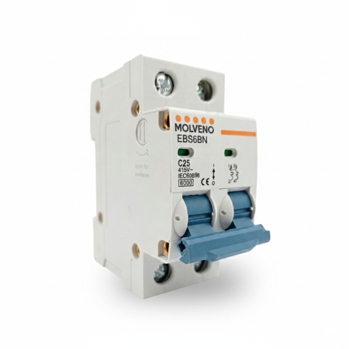 Interruptor Termomagnético 25A Tipo C 2P 