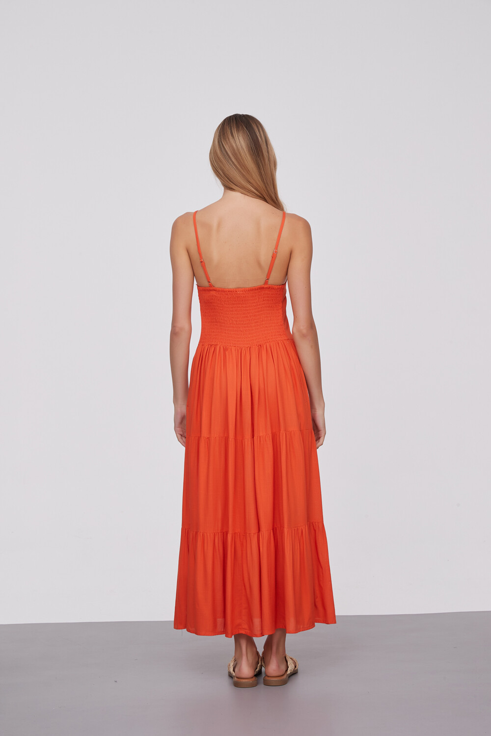 Vestido Burhan Naranja Oscuro