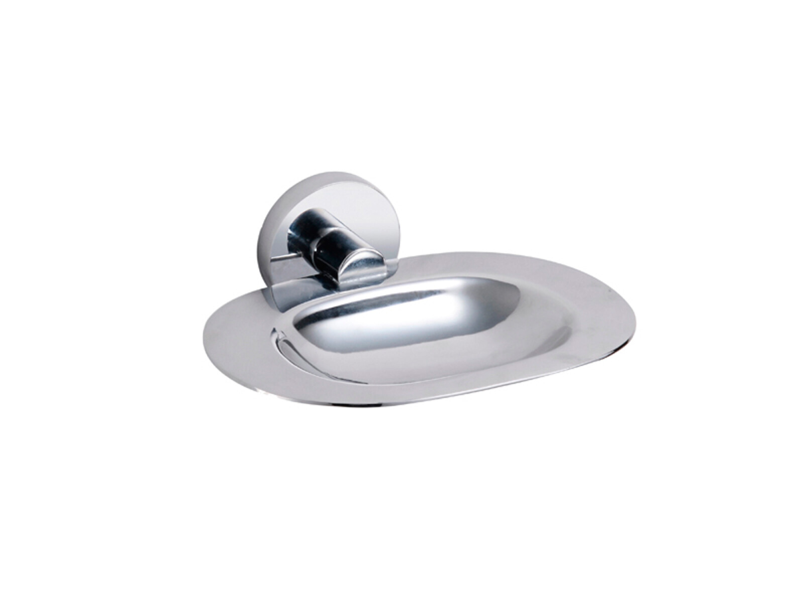 Jabonera Metalica De Baño Modena Cromo Brillo 1 Unidad 