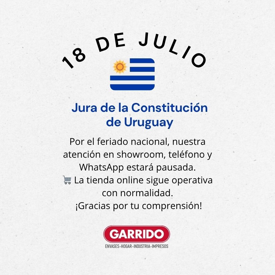POP UP FERIADO 18 DE JULIO
