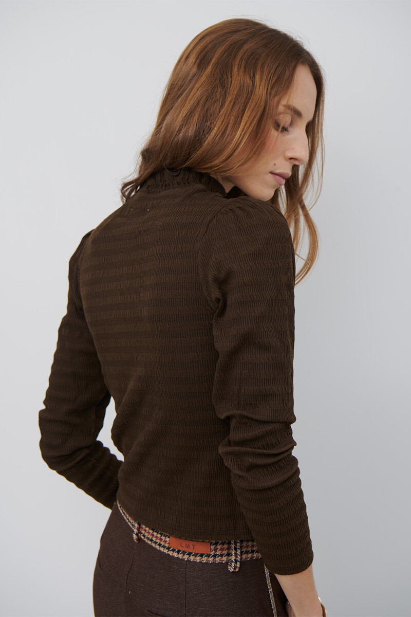 POLERA SUSPIRO MARRON