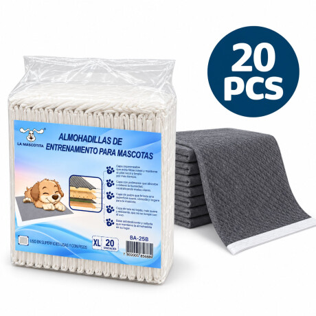 Pañales Mascotas XL 60x90 cm c/Carbono 20pcs Antifugas Celeste
