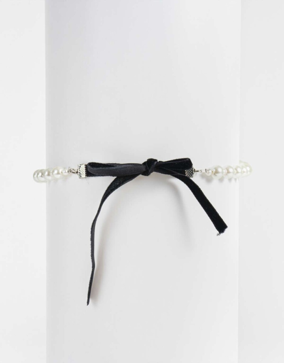 Choker De Perlas - Dorado Mate 