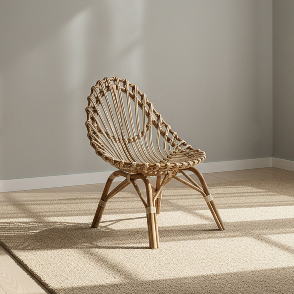 BUTACA RATTAN MARRON MOJAVE MARRON CLARO