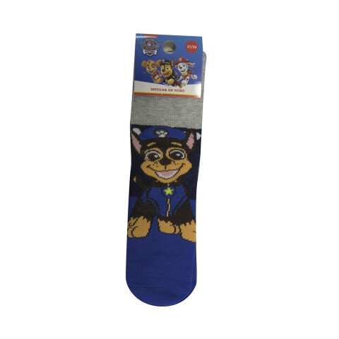 Medias Infantiles Paw Patrol Oficial Talle 19/30 CHASE