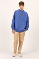 SWEATER BIO WAVE OVER CREW A-azul