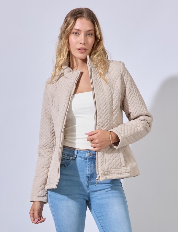 Campera Capitoneada BEIGE