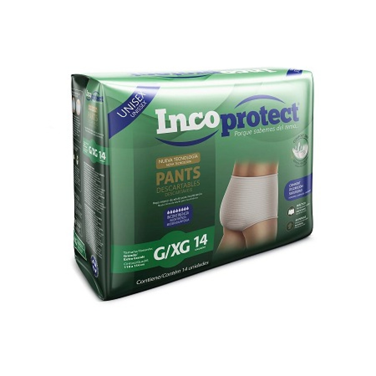 PANTS INCOPROTECT G/XG14U 