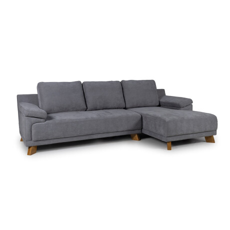 Rinconera Adalia - Tela Microfibra - Chaise derecho 9250 (Grafito)