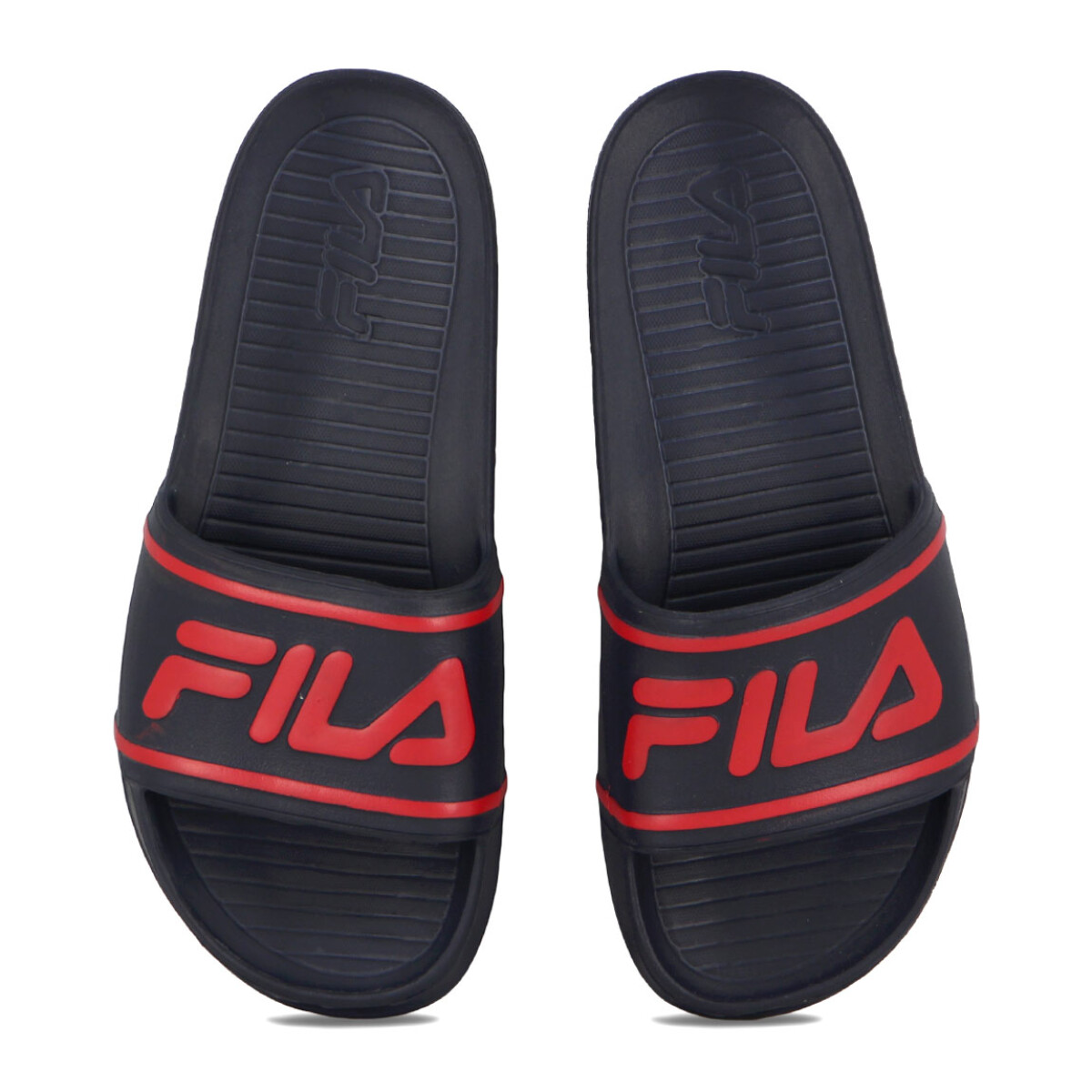 Chanclas Fila Sleek Slide Stfnvy/fred/fred - Marino-rojo 