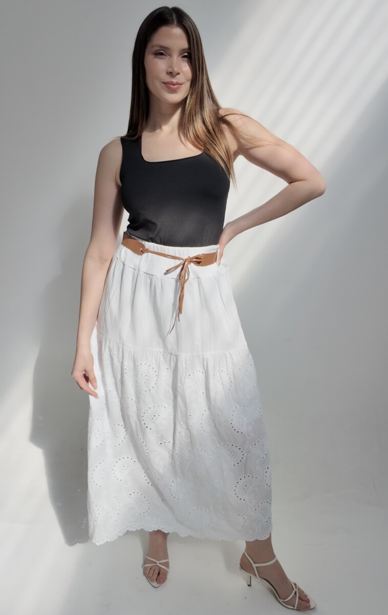 Falda Plasencia - Blanco 