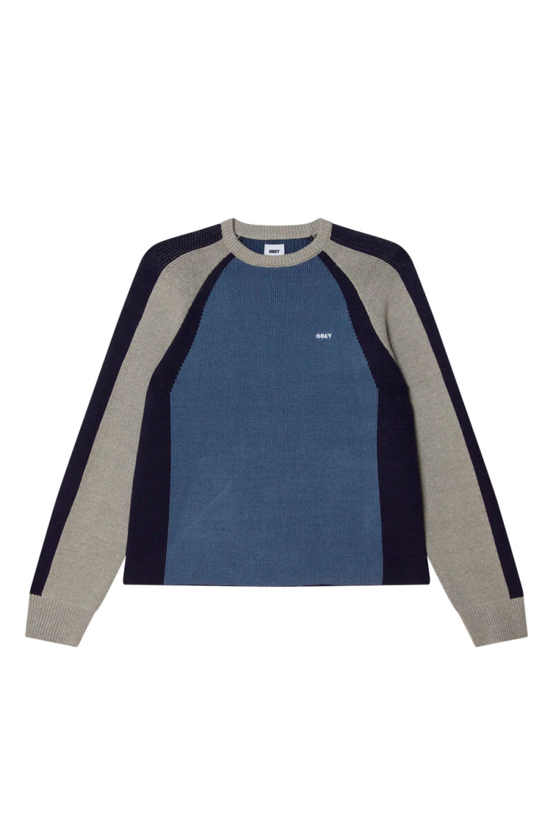 RAGLAN CREW NECK SWEATER Azul