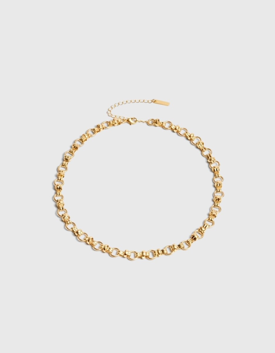 Collar Corto Cadena Metal 