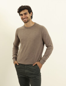 470450 SWEATER HARRINGTON LABEL Tostado