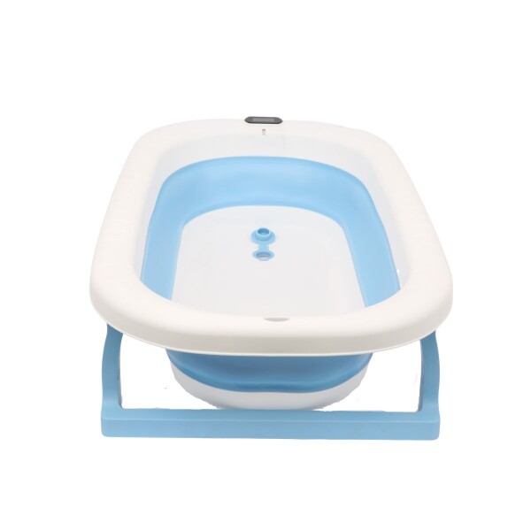 Bañito de Bebé Plegable Bañera Para Bebés con Sensor de Temperatura y Baby Splash Color Azul Bañito de Bebé Plegable Bañera Para Bebés con Sensor de Temperatura y Baby Splash Color Azul
