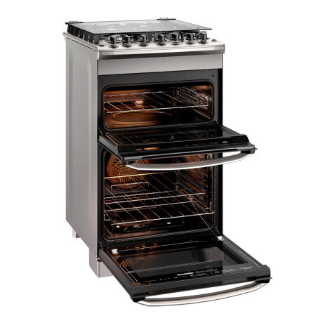 Cocina a Gas Electrolux FE4DC 4 Hornallas Doble Horno Gris