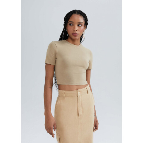 BLUSA MM FEM MARRÓN MEDIO