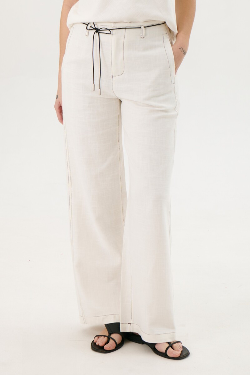 PANTALON LINO ART BLANCO