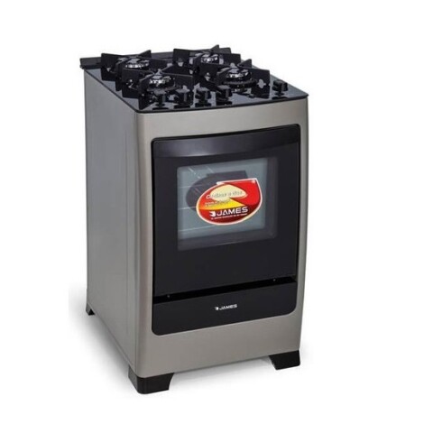 Cocina Supergas James C700 Inox Mesada Vidrio 4 H. Gris Cocina Supergas James C700 Inox Mesada Vidrio 4 H. Gris