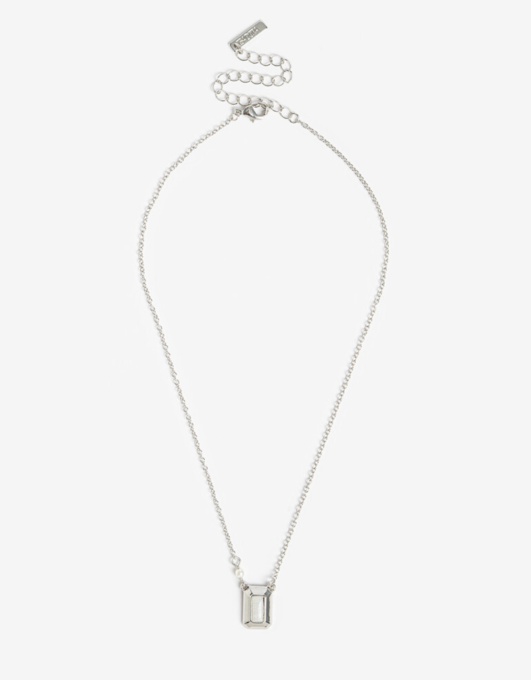 Cadena Corta con Dije Metal Cadena Corta Con Dije - Plateado Rodio